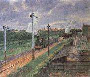 Camille Pissarro The Train oil painting reproduction